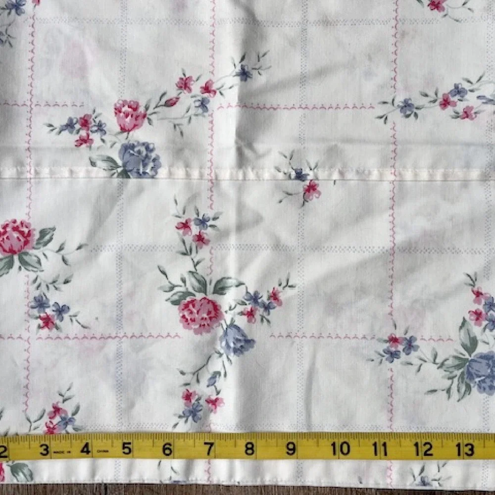 Vintage Pillowcase with‎ cottage core floral, Cannon